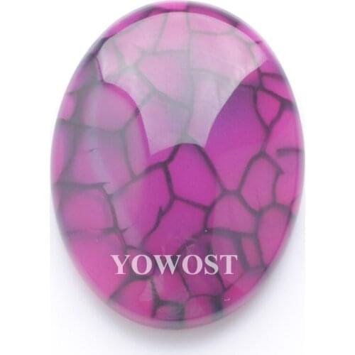 Natural Dragon Agates Gem Stone Oval Cabochon CAB No Hole Jewelry 30x40x6MM 1PCS QU3205