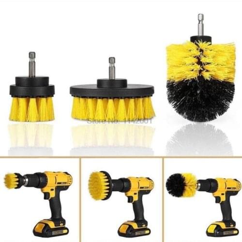 100sets Scrubber Brush Drill Brush Clean for Bathroom Surfaces Tub Shower Scrub Cleaning 2/3.5/4 inch hot