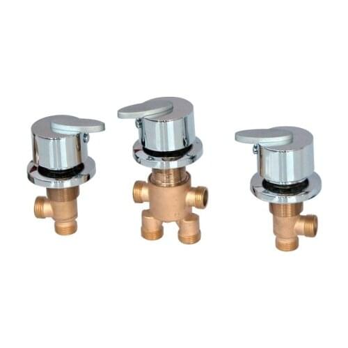 3PCS=1SET Quality bathtub split massage bathtub triangle set switch water segregator shower room mixing valve