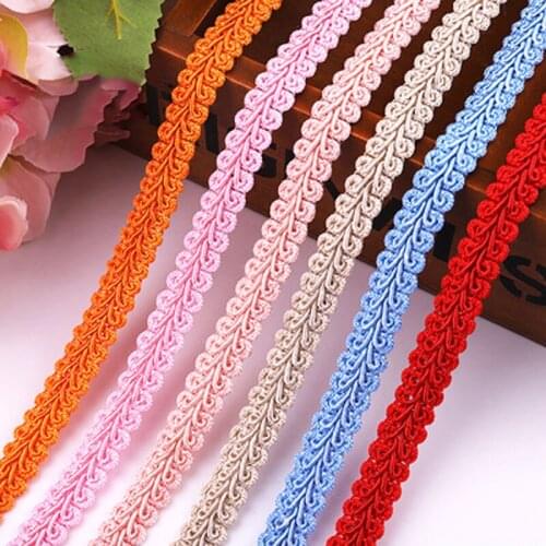 5Yards/lot Lace Trim Ribbon Gold Silver Centipede Braided Lace DIY Craft Sewing Accessories Wedding Decoration Fabric Curve Lace