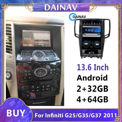 2DIN Android 9.0 Car radio multimedia player For Infiniti G25/G35/G37 2011 car GPS navigation stereo autoradio