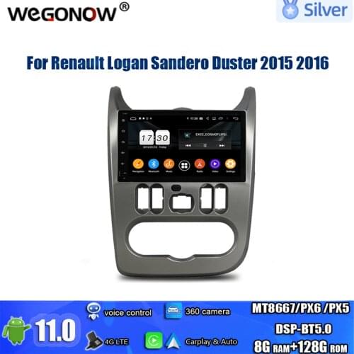 PX6 DSP Android 10.0 64G ROM 8Core Car DVD Player GPS Map RDS Radio wifi Bluetooth5.0 For Renault Logan Sandero Duster 2015 2016