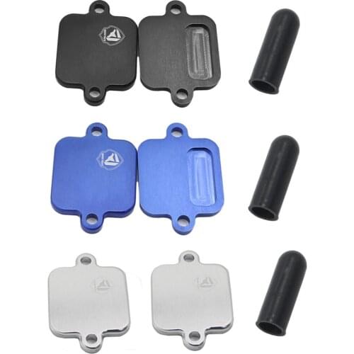 Racing Driven Exhaust Smog Block Off Plates Kit Blocker For Kawasaki ZX6R ZX6 ZX10R 2003-2008 Yamaha R1 R6 2003-2012