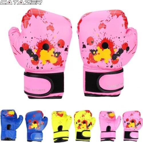 PU Boxing Gloves For Children Baby Girls Boys Punch Training Kids Fight Mitts Children Grappling Gloves for 2-11 years old