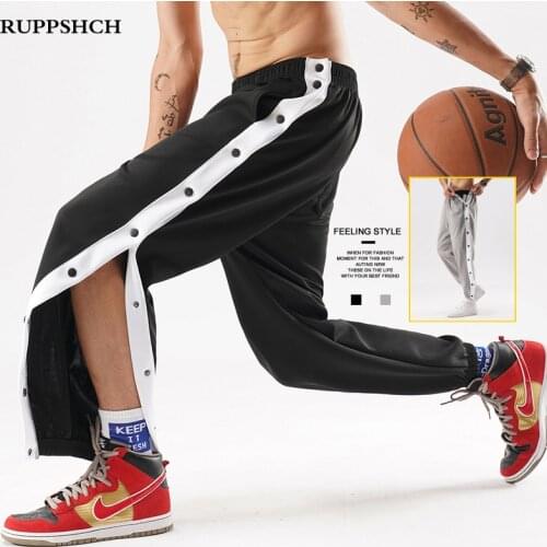 2021 Spring And Summer New Men Breasted Basketball Training Sports Pants Men Casual Loose Large Size Hip Hop Trendy Pants