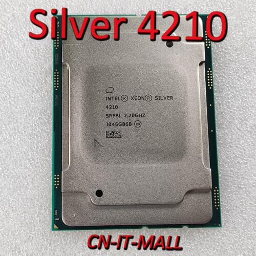 Pulled Xeon Silver 4210 CPU 2.2GHz 13.75M 10 Core 20 Threads LGA3647 Processor