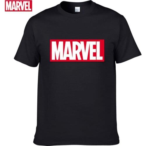 Disney Marvel Avengers Pure Cotton Printed T-shirt Summer Mens Fashion Comfortable Short Sleeve Trend Tops Men Clothing #14