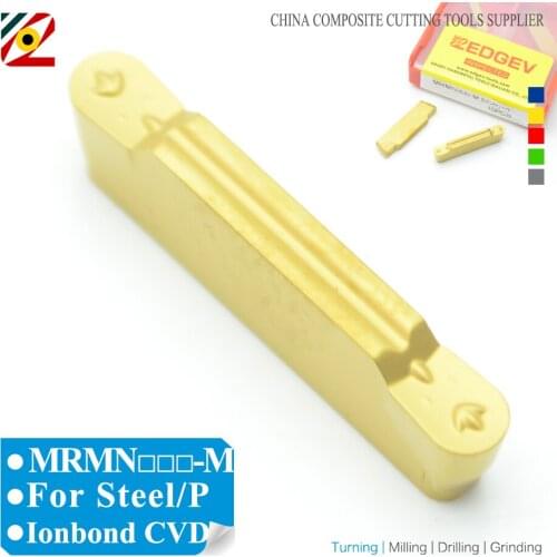 EDGEV Lathe Turning Tool Slot Cutter Machining Steel NC3030 Grooving Carbide Inserts MRMN200 MRMN300 MRMN400 MRMN500 R1 R1.5 R2