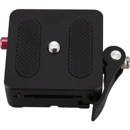 Hot Aluminum 1/4 inch & 3/8 inch Quick Release Plate + Clamp Adapter Mount W/Lock for Dslr Camera Tripod Monopod Ball Head Arca