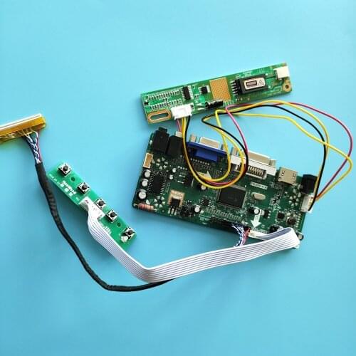 HDMI+DVI+VGA LCD kit for LP156WH1-TLA1/LP156WH1-TLA2 Controller Board 1366x768 moitor Display panel Audio 30pin M.NT68676
