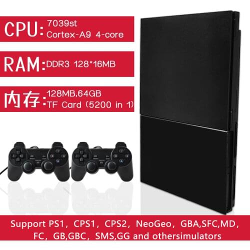 Video Game Console With 5200 Games Upgarde For 4K TV HD Output With 2 Gamepads For Kids Adults Gift
