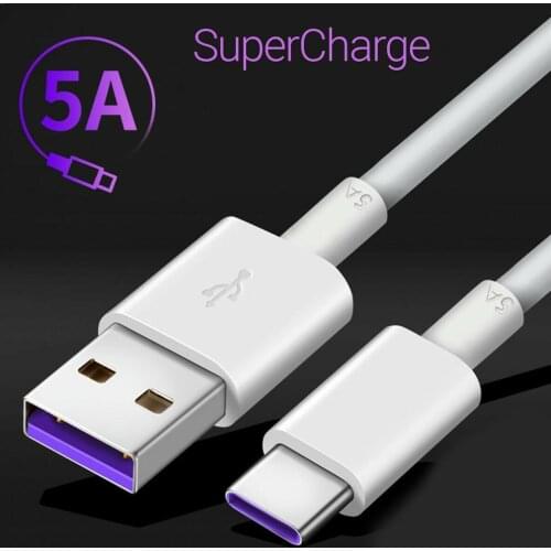 5A Type C USB C Fast Charging Charger Data Cable For Huawei Smart Phone P20 Lite Pro P30 E7V7