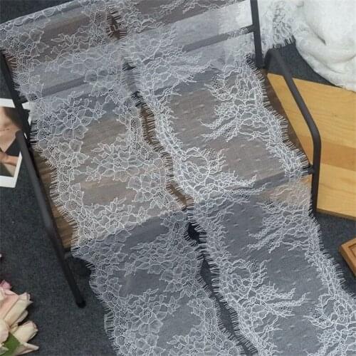 13 Width Chantilly Eyelash Lace Trim Fabric Embroidered Skrit DIY Sewing Accesories Ribbon Lace