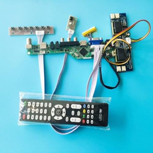 Panel DIY kit LVDS 30-Pin fit M220EW01/M201EW02/CLAA220WA01/CLAA201WA04 display controller board 4CCFL VGA+AV+USB 1680*1050