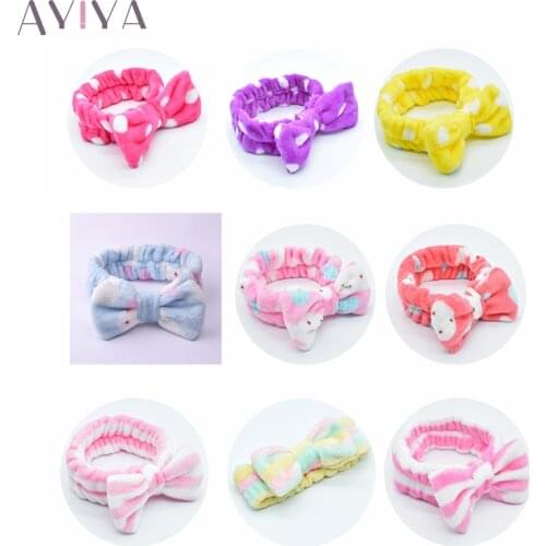 Coral Fleece Soft Headband Cross Top Kont Hairband Elastic Hair Band For Women Girls Wash Face Turban Headwear Hair Accessories