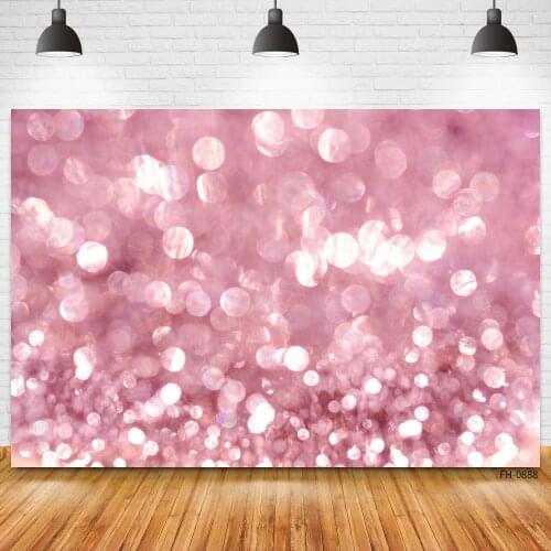 Pink Silver Glitter Dots Bokeh Dreamy Shiny Wedding Baby Portrait Backdrops Photography Backgrounds For Photo Studio Photophone