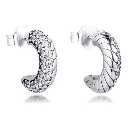 GPY Earrings for Women Snake Chain Pattern Hoop Earring Pendientes Kolczyki Earings Aretes Brincos 925 sterling silver Jewelry