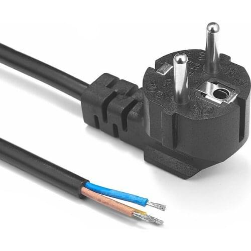 Amplifier EU Power Cord 1.5m Rewired Cable Type F Schuko Power Supply Cable For Electrical Sockets Fan LED Floodlight Vacuum