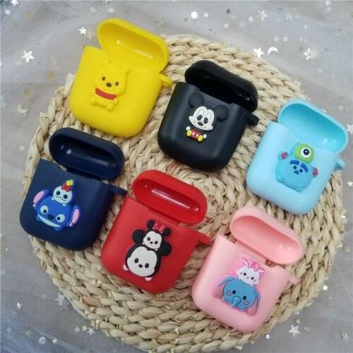 Disney Silicone Cases For Apple Airpods 1/2 Bluetooth Protective Wireless Earphone Cover For AirPods 1 2 Cover Accessories