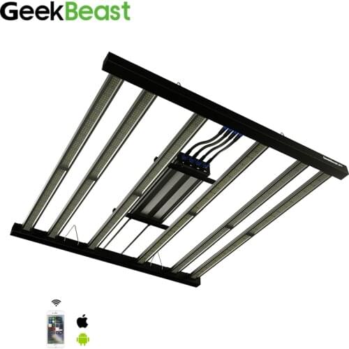 Grow light 630w spider growpro geekbeast 6x6 average led grow light uv ir switches 660nm samsung lm301h