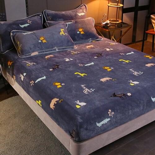 Warmth Heating Micro Fleece Extra Soft Cozy Velvet Plush Fitted Bed Sheet Non-slip In Stock