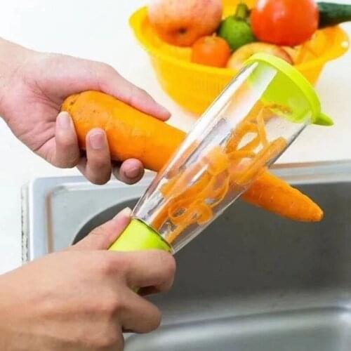 Hot Sale Storable Fruit Vegetable Peeler With Non-slip Handle Manual Vegetable Slicer Carrot Potato Peeler Kitchen Accessories