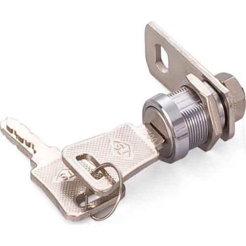Cam Lock for Letter Box Cabinet Locking 17mm Dia Thread Cylinder with Keys