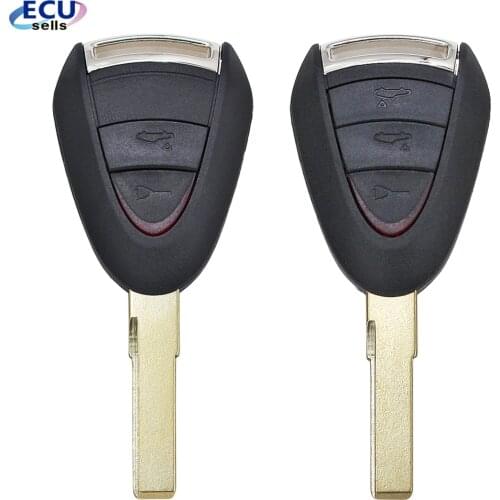 Replacement 2 Button / 3 Button Key Shell CASE For porsche Boxster/Cayman 911/997 Carrera and 911 Targa