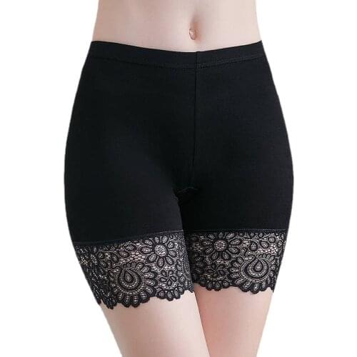 Womens safety pants anti-failure summer lace large size leggings women thin safety pants women