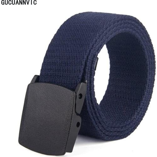 Metal-free buckles Canvas ladies Belts Outdoor Casual Cotton mens belts Womens jeans accessories belt Solid Color 110CM Length