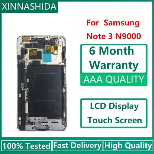 LCDS For samsung Note 3 N9005 note3 n900 n9000 LCD Display + Touch Screen Digitizer Assembly with frame