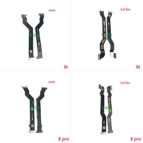 10PCS Mainboard Flex For Oneplus 7 7T 8 8T Pro Main Board Motherboard Connector LCD Flex Cable