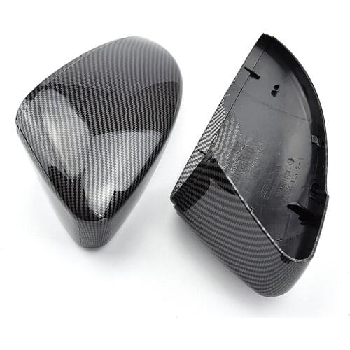 2PCS For VW Passat B7 Jetta MK6 Scirocco MK3 new CC Side Wing Mirror Cover Caps (Carbon Effect) for Volkswagen Mirror Cover Caps