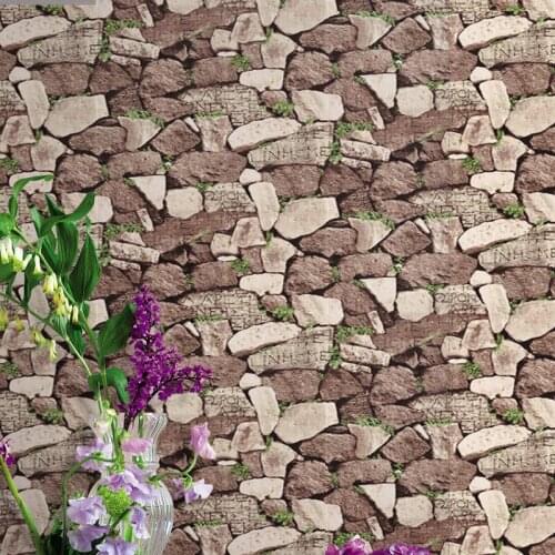 Beibehang Stereo 3D Retro Antique Culture Stone Wallpaper Restaurant Cafe Background Wallpaper papel de parede 3d wall paer