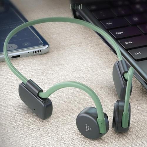 Bluetooth Bone Conduction Wireless Headphone 5.0 Open-Ear Wireless Sports Headsets With Mic Handsfree Outdoor Sport Earphones