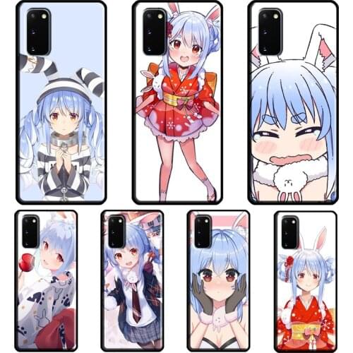 Usada Pekora Hololive Anime Case For Samsung Galaxy S8 S9 S10 Plus S20 FE S21 Ultra Note 20 Note 10 Plus Soft Cover