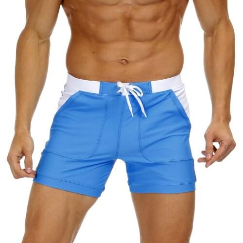 Europe America Mens Swimsuit Sexy Boxer Swimming Trunks Adult Beach Shorts Boxers Shorts Large Size Swimming Trunks /30