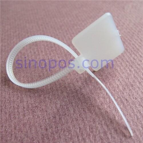 ID Marker Ties With Flag, nylon self lock zip wire, fixture wires line security loop lock tag label identification cable ties