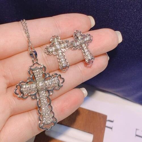 HIBRIDE Fashion Wedding Jewelry Sets AAA CZ Stone Bridal Earrings Necklace African Jewelry Set Parure Bijoux Femme N-1654