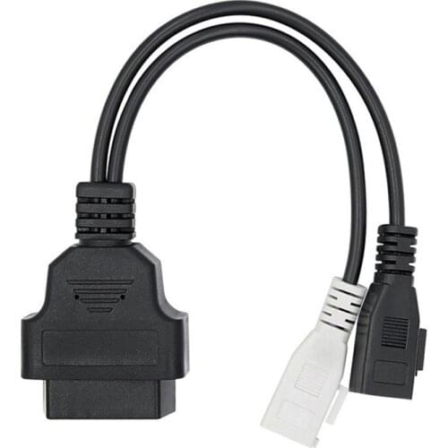 NEW-OBD II OBD2 Cable 2 x 2Pin to OBD2 16Pin Female Connector Cable Diagnostic Adapter for - VAG Seat Skoda