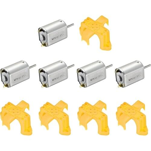 Uxcell 130 Motor Kit 3V 24000RPM, Motor Fixed Fastener DIY Parts DC Motor Holder 5 Set