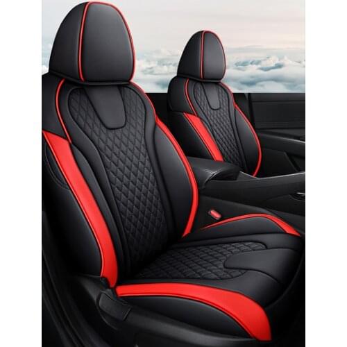For Hyundai Elantra Hybrid 2021 Custom Leather Car Seat Covers Set Auto Interior Cushion Protective Accessories
