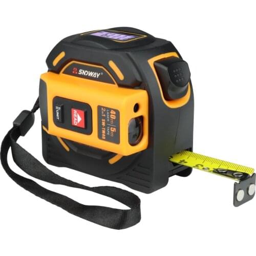 SNDWAY Laser Rangefinder 60 Meters Range Measuring Tape High Precision Electronic Tape Measure Meter Ruler
