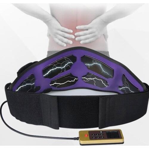Slimming massage belt heat electric pulses tone abdominal muscle stimulator EMS acupuncture tens physiotherapy