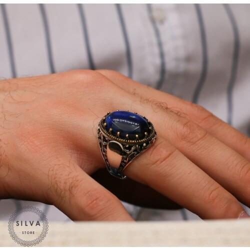 Agate Aqeeq 925 silver mens ring. Mens jewelry stamped with silver stamp 925 All sizes are available