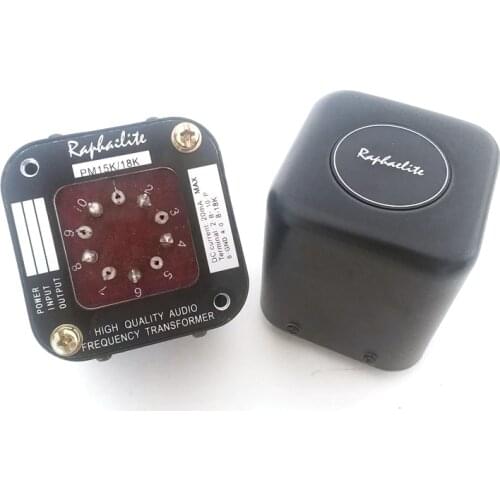 Raphaelite 15K: 18K (1: 1.2) Permalloy transformer, suitable for 6SN7, 12AU7, 5687, 300B, 2A3 single-ended. 8Hz-35KHz -3dB