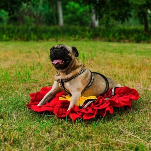 Pet Dog Snuffle Mat Pet Sniffing Training Blanket Detachable Fleece Pads Dog Mat Relieve Stress Nosework Puzzle Toy Pet Nose Pad