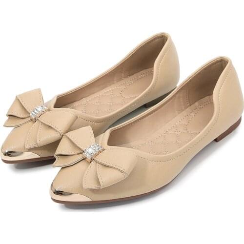 Fashion Casual Flat Shoes Woman New Spring Autumn Breathable Comfortable Soft-soled Shoes Pointed Toe Shallow Flat Women Shoes