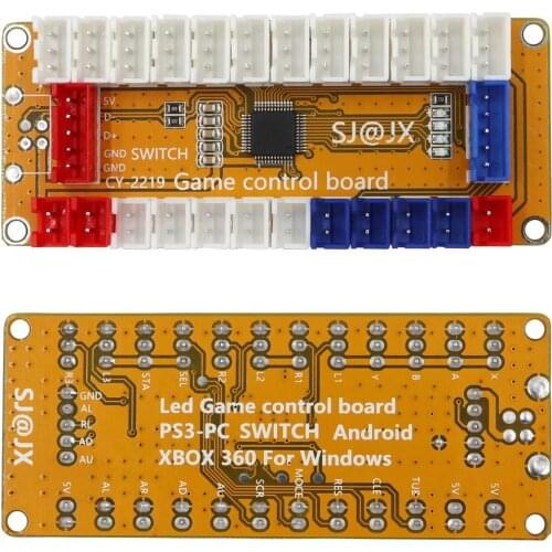 2 players USB arcade controller encoder for PC games, button joystick controller Mame PS3 Nintendo Switch for DIY arcade kits