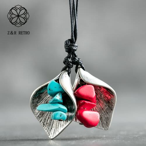 Women Vintage Necklace Geometric Design Pendants Necklaces for Man Women Rope Chains Lady Fashion Jewelry 2021 Neck Decoration